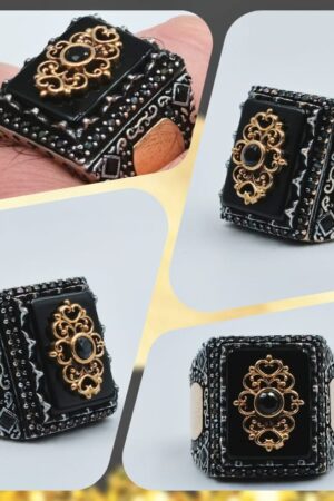 Siyah Taşlı Patentli