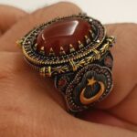 Akik Taşlı Yüzük